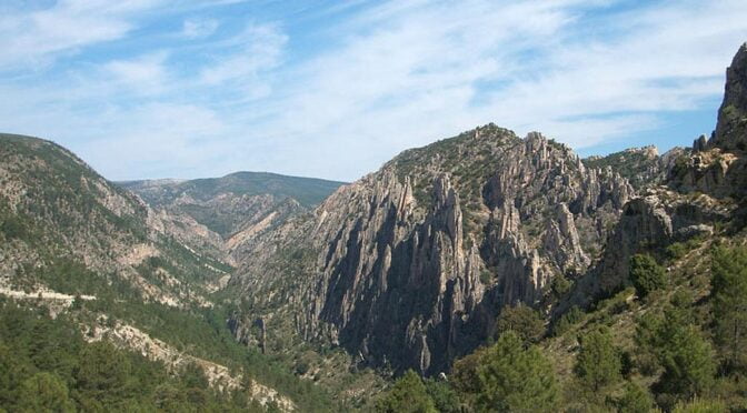 The Maestrazgo global geopark lies between Zaragoza and Teruel in a very mountainous region at the eastern end of the Iberian System.