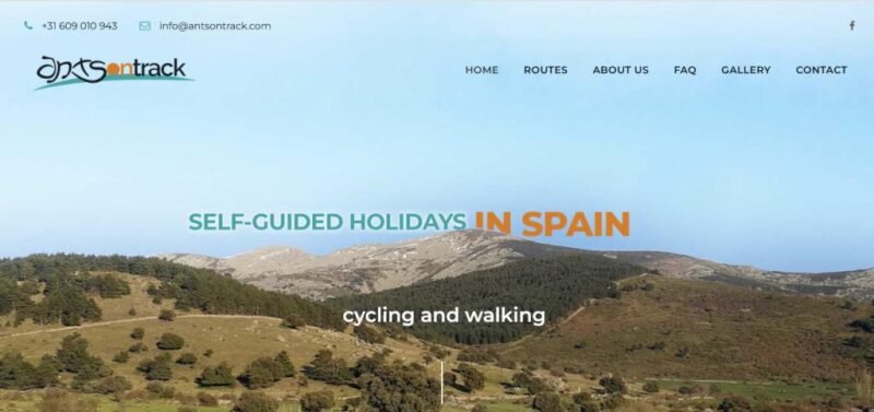 Ants on track cycling and walking holidays