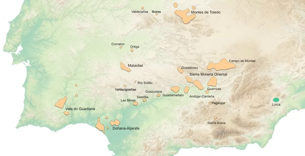 iberian lynx map