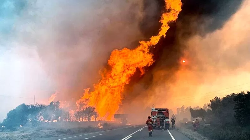 The Sierra de Culebra forest fires of 2022