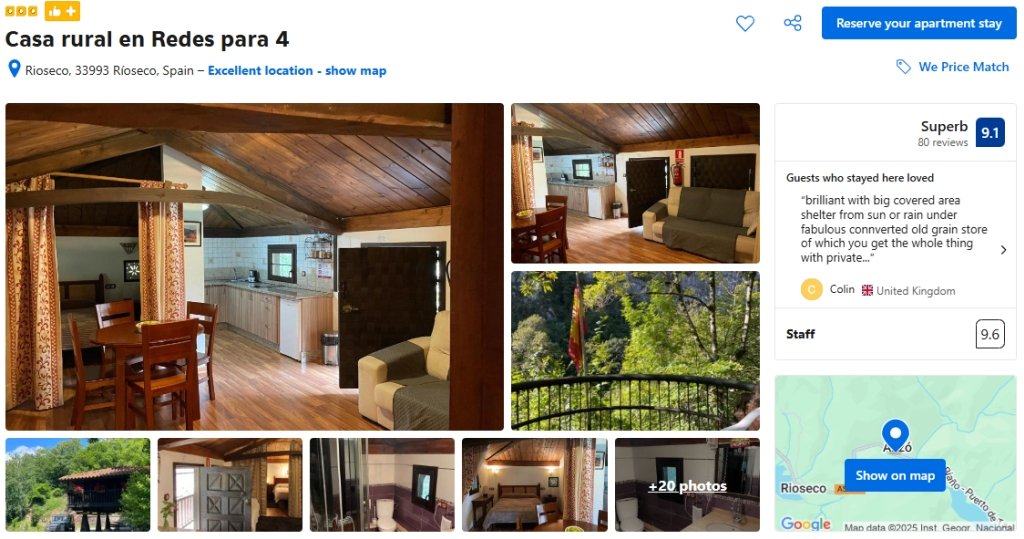 Places to stay in the Redes natural Park