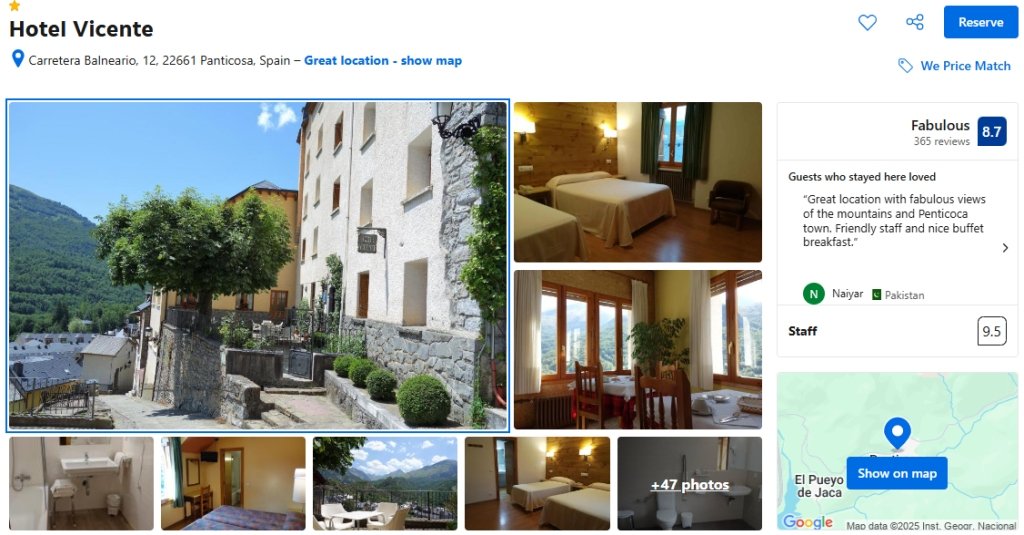 Hotel Vicente in Panticosa - Aragón