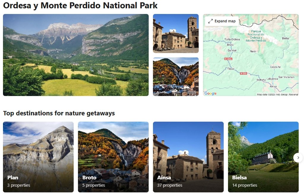 Places to stay in the Ordesa National Park